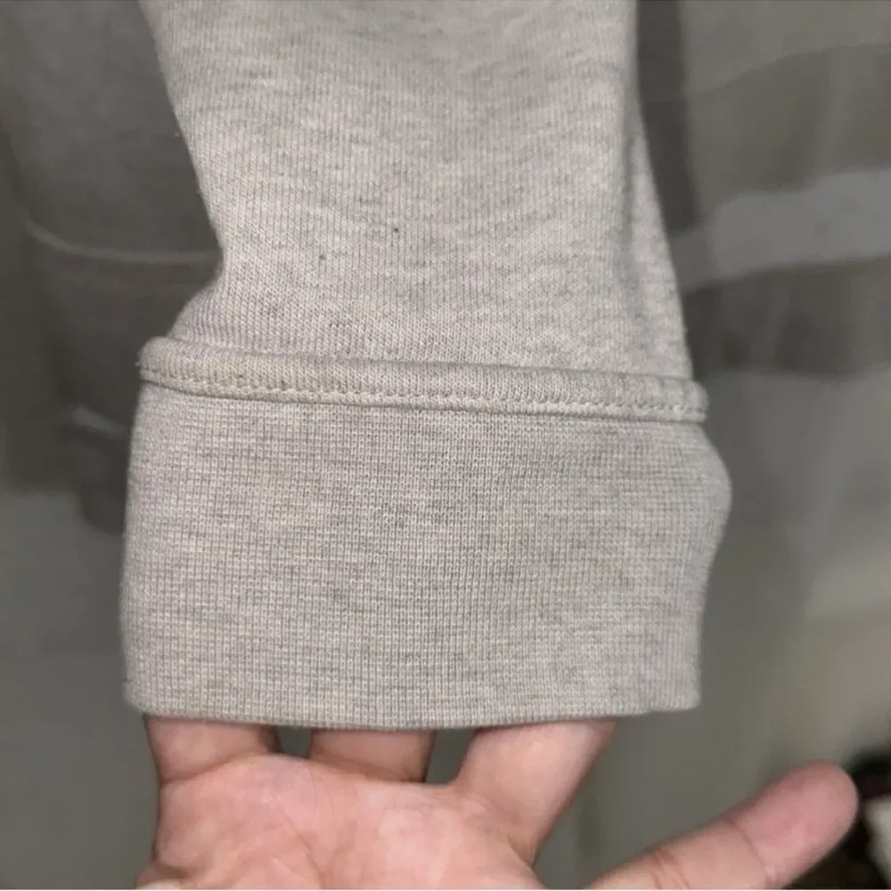 Nike S Silver Gray Oversized High Low Terrycloth Interior Pullover Sweatshirt